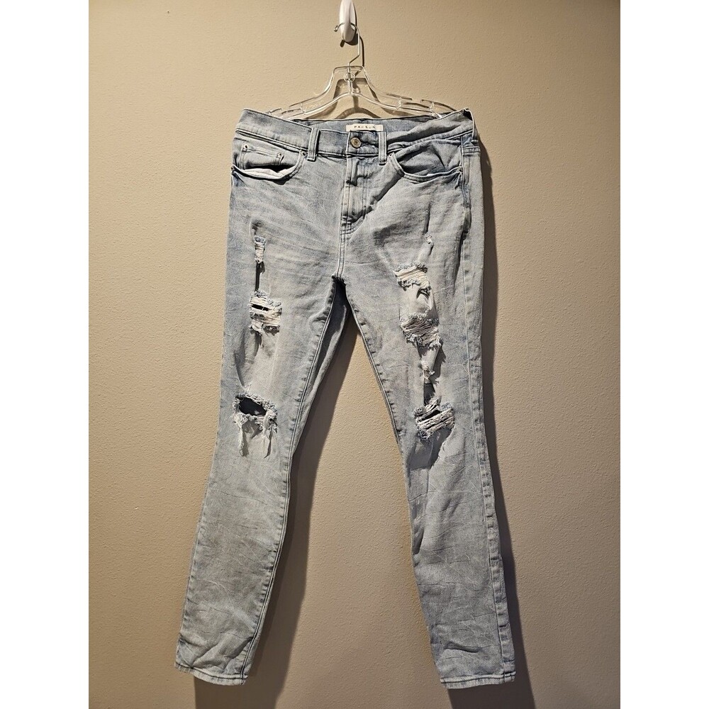 Pacsun Mens 32x30 Light Blue Wash Stacked Skinny Jeans